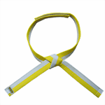 Klettgürtel für Kinder - mehrfarbig weiß gelb